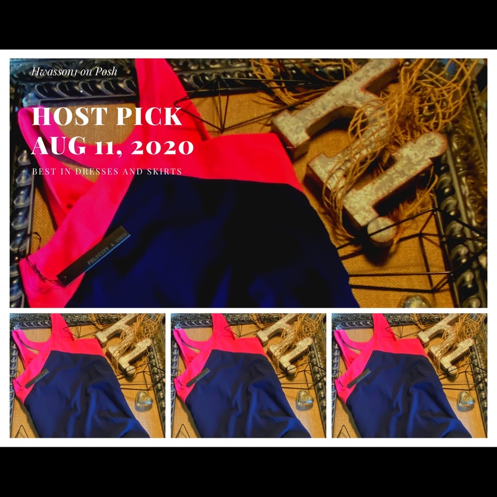 NWY Felicity and Coco Navy Sheath Dress Size LP
